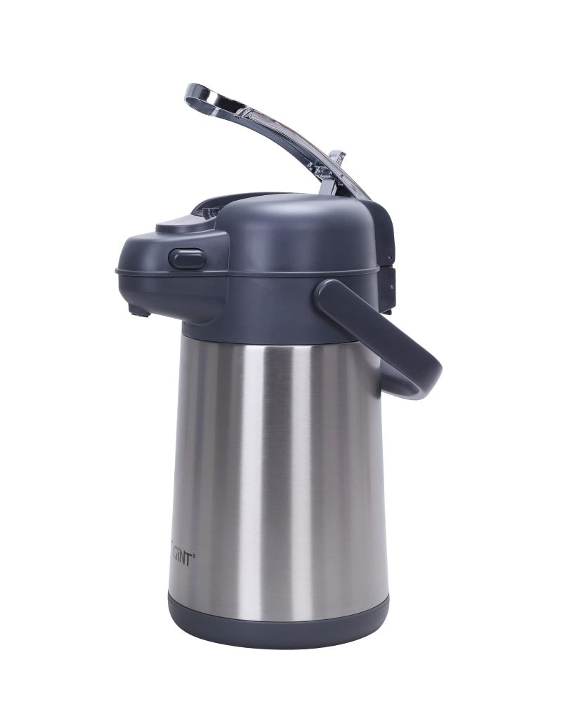 GiNT 74oz Airpot Coffee Dispenser with Pump, Insulated Coffee Carafe for Hot Liquids, Stainless Steel Vacuum Insulated Pump Dispenser for Hot/Cold Beverages (2.2L) - Image 1